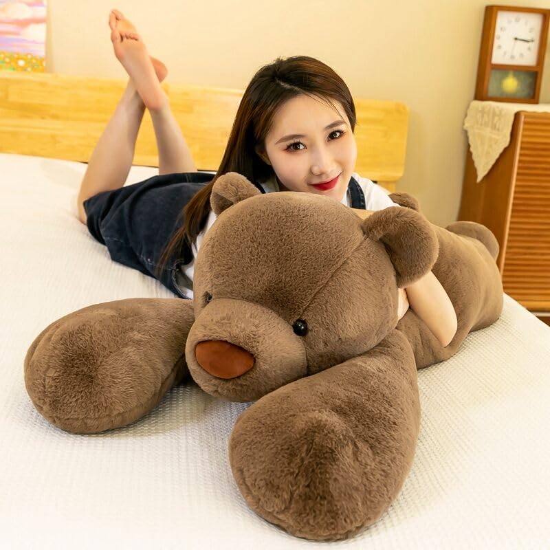 Плюшевая игрушка HYAKURI, Очень большой медведьТедди, Милый медведь, БольшойГигантский, Подарок на день рожденияМедведь Мягкая игрушкаМедведь Подушка для телаПраздникПушистая плюшевая игрушка