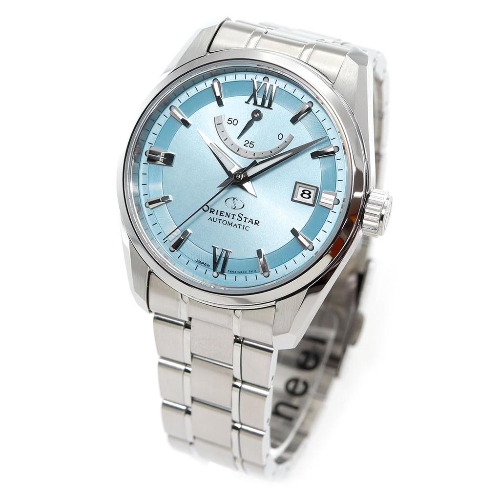 ORIENT STAR Автоматические часы, стандартные механические, сделаны в Японии, 2 года гарантии отечественного производителя, цвет «голубой лед» [Orient Star] RK-AU0109L, мужские