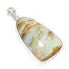 Chrysoprase Gemstone Handmade 925 Steling Silver Jewelry Pendant 2.29" SU-9617