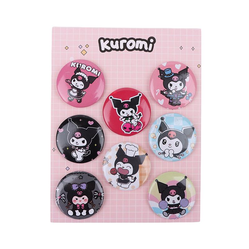 8 шт./комплект Аниме Оловянная Жестяная Брошь Sanrio Значок на Рюкзак Сувенир Одежда Подарок Для Друзей