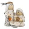 Miniature Christmas Character Sets Mini Resin Nativity Figurine for Desktop Decor, Holy Family Manger Christian Home Shelf Accents Scene Ornaments,