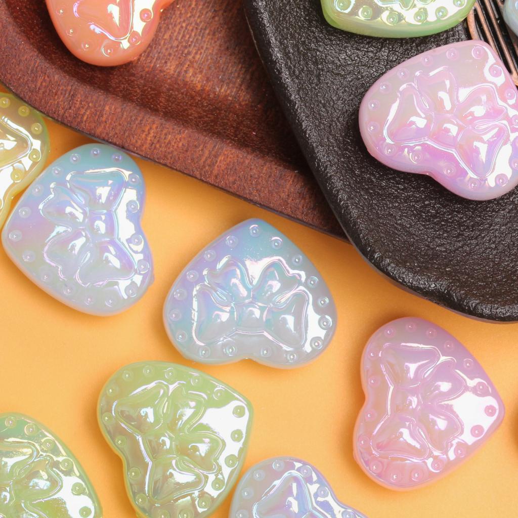 10 шт. 25*21,2 мм ярких цветов, модные акриловые сердечки-разделители, свободные бусины, ожерелье, серьги «сделай сам», аксессуары из материала с отверстием