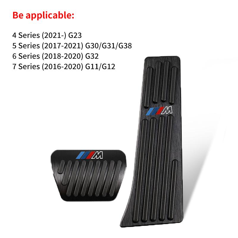 ZUWG9 2025 Hot Car Brake Foot Rest Pedal Cover Alloy Rubber Gas Pedal Protector For BMW M X1 X3 X5 X6 X7 E30 E90 M3 E84 E83 F25 E91 E6