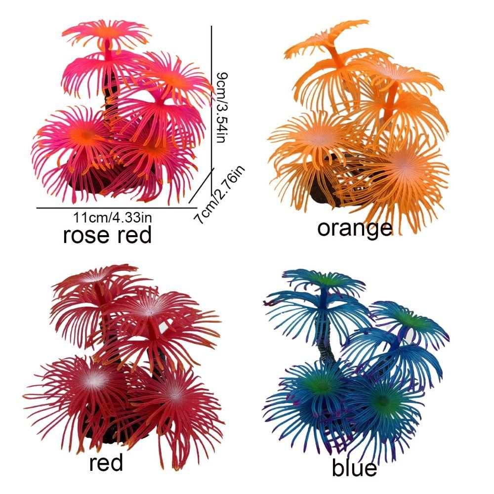 Имитация поддельных подводных кораллов Мягкая имитация силиконовых кораллов Аквариум с водой Трава Пейзаж