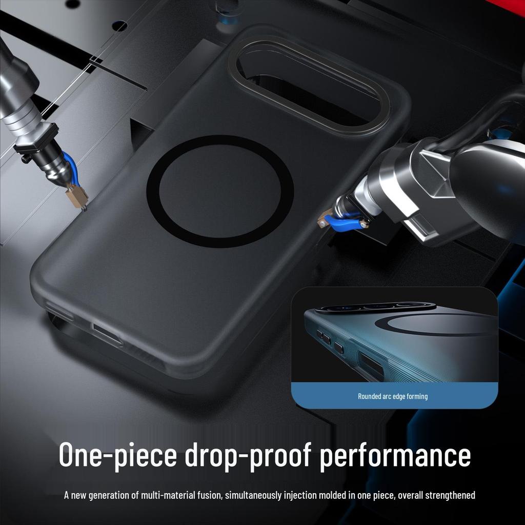 Honor 500Pro Frosted Magnetic Lens Protective Case - Full Coverage, Anti-Fall Design