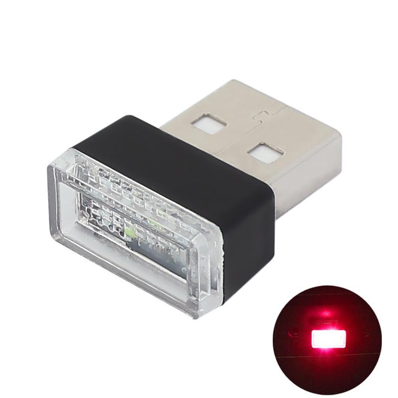Car Mini USB LED Atmosphere Lights Decorative Lamp Auto Interior Light Portable Plug Ambient Emergency Lights Car Accessories