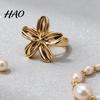 Fashion Scarf Slide Rings for Women, Metal Flower Ring Buckle And Slides, Shirt Simple Clasp Tightener Ties Clip Silk Scarf, Shawl, Blouse,