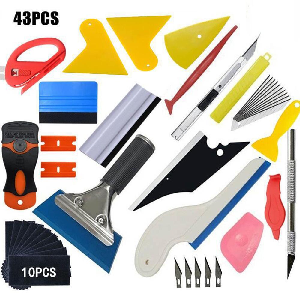Professional Car Wrap Tool Kit - Vinyl Application Set with Squeegee, Spatula & Cutter for Window Tint & Vehicle Wrapping