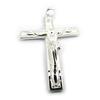 Les Trésors De Lily [J5439] - Silver 'Crucifix' Silver Pendant - 40x25 Mm