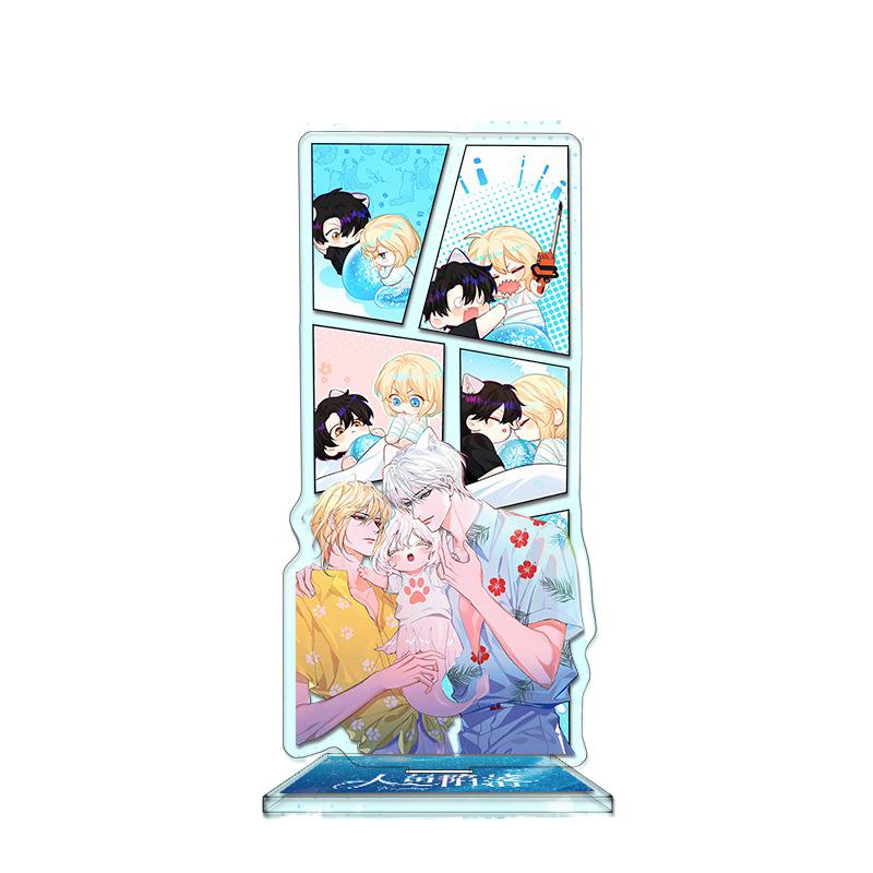 Серия Jinyu Luoluo, акриловый стоячий знак HD, двухсторонний сэндвич, ремесло, белый год Чу, Ланбо Рами, друзья вокруг