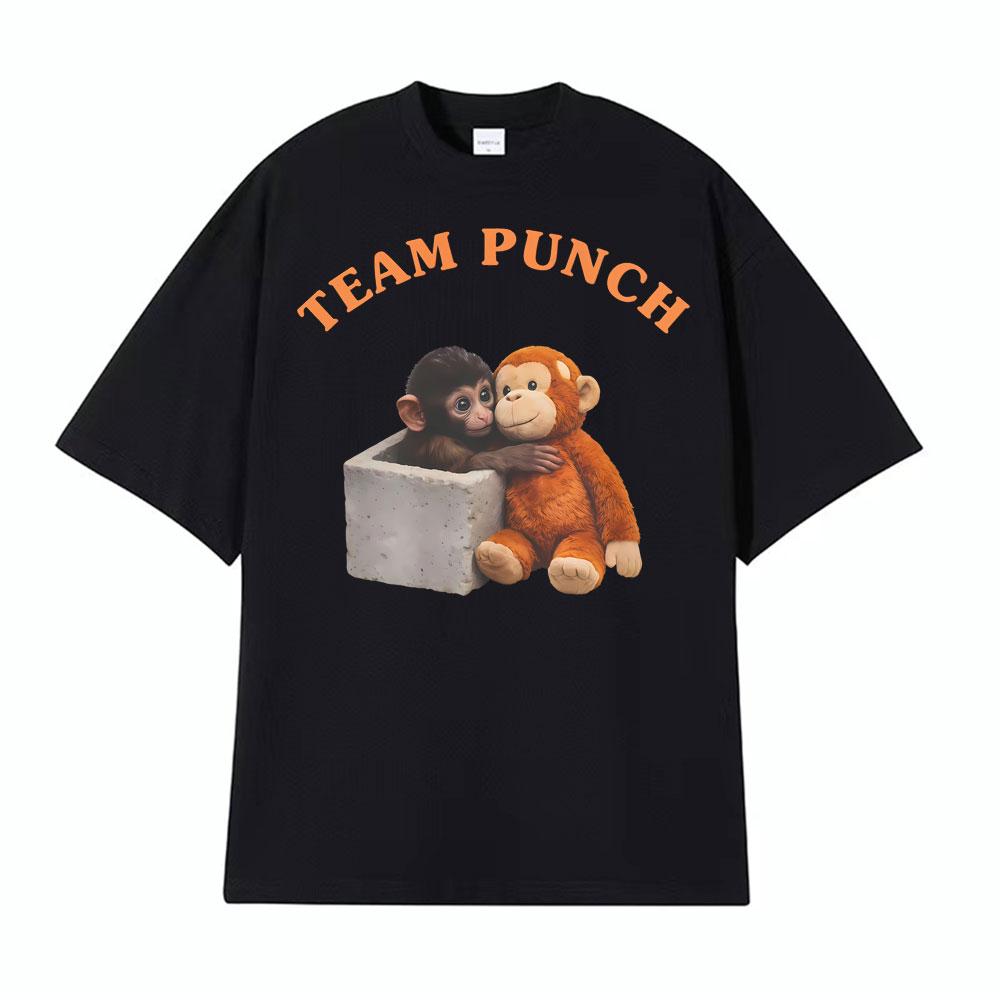 Punch The Monkey Printed T Shirts Men Women Summer Fashion Harajuku High Quality Tshirt Comfort Casual ONeck Oversized T Shirt