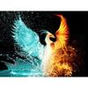 5D DIY Diamond Painting Ice Fire Phoenix Embroidery Cross Stitch Rhinestone Mosaic Home Decor