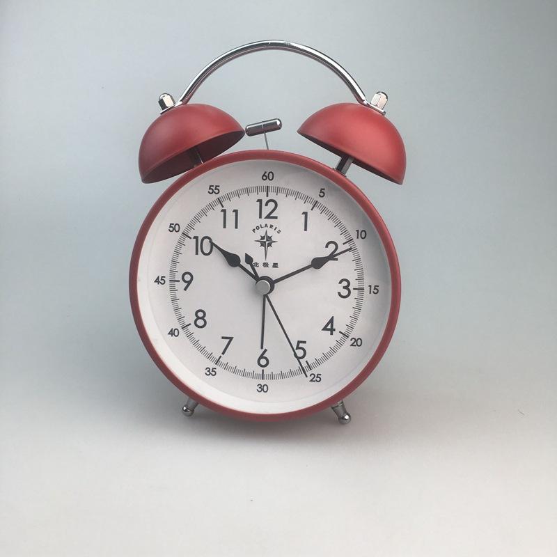 Double Bell Metal Alarm Clock Candy Color Big Ringtone Alarm Clock Double Bell Metal Shell