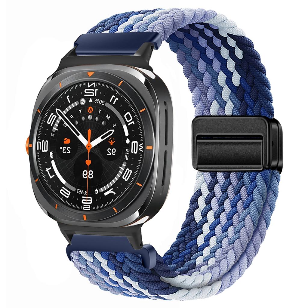 Для Samsung Galaxy Watch 7 Ultra Ремешок 47 мм Аксессуары Магнитный Плетеный нейлоновый спортивный Браслет Correa Galaxy Watch 7 Ultra Ремешок