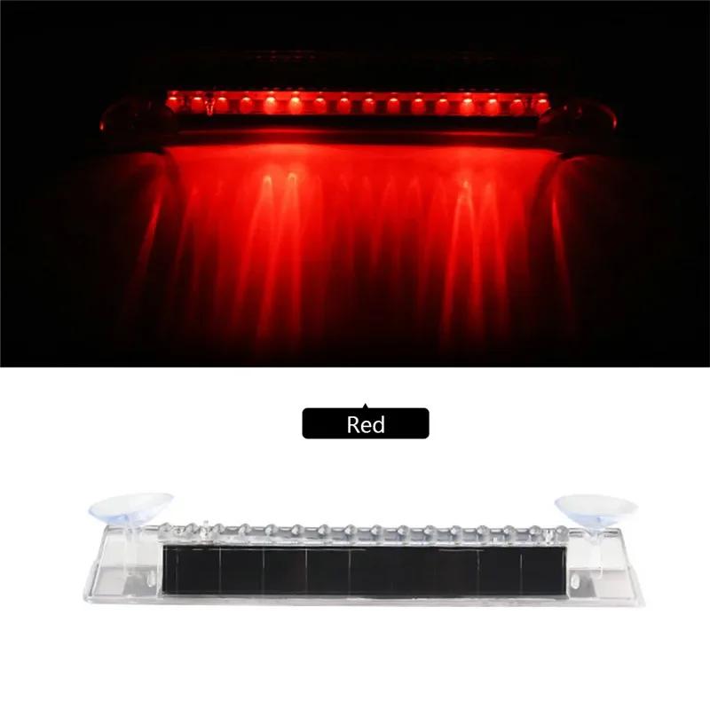 1 шт. Универсальная 16-светодиодная автомобильная поддельная солнечная сигнализация, лампа безопасности, предупреждение о краже, мигающая противоугонная светодиодная лампа