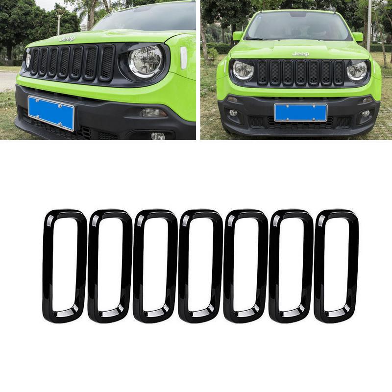 7 шт. / Комплект передняя решетка вставка решетка крышка отделка рамка для Jeep Renegade 2015-2018