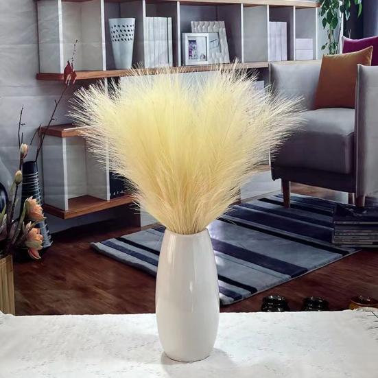 10 шт., украшения из искусственной пампасной травы, реалистичные яркие цвета, устойчивые к выцветанию, свадебный центральный элемент, искусственный декор из пампасной травы, сексуальная одежда для взрослых