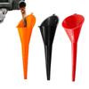 3Pcs Car Long Stem Funnel Anti-leakage Anti-splash Long Mouth Car Refueling Funnel Plastic Gasoline Oil Fuel Filling Tools
