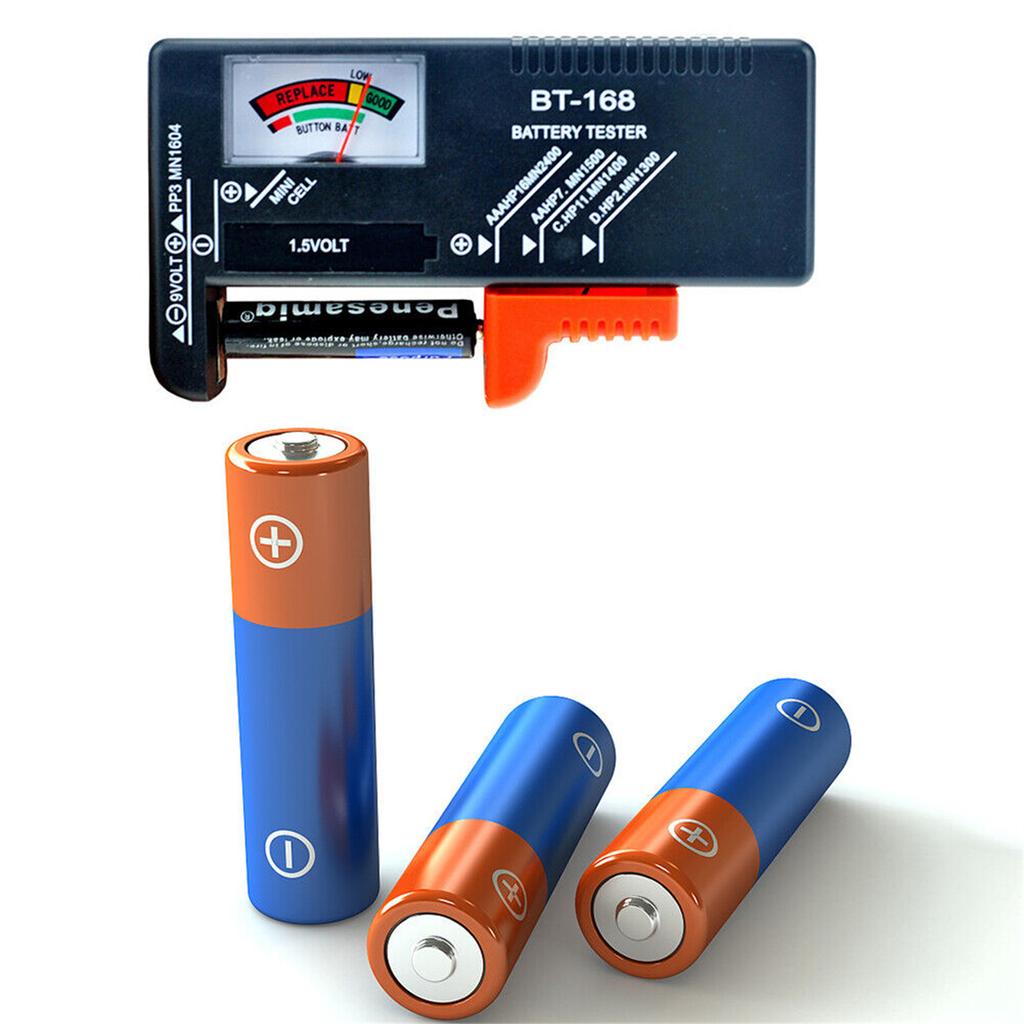 Bt168 Battery Capacity Tester Quick Check Pointer Type Aaa 9v 1.5v Button Capacitance Diagnostic Tool