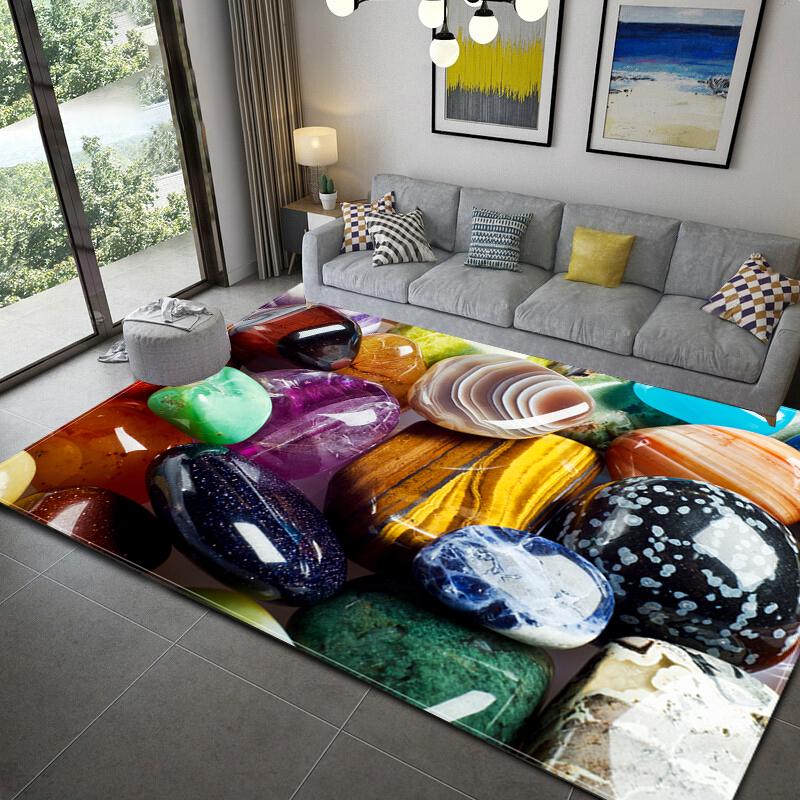 Коврики с узором булыжника, игровой коврик для детской комнаты, коврик с 3D принтом, детские игровые коврики, ковры для гостиной, спальни