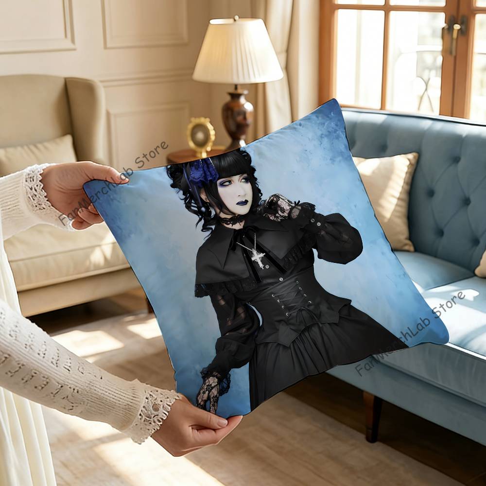 MMalice MMizerS Rock Band Anime Pillow Case Antidustmite Pillowcase Invisible zipper silky short plush Sofa cushion cover