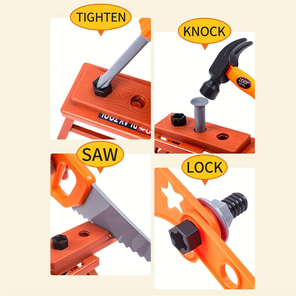 Repair Tools Children's Toys Boy Assembly Twisted Drill Screw Set Puzzle and Hands-On Disassembly and Assembly