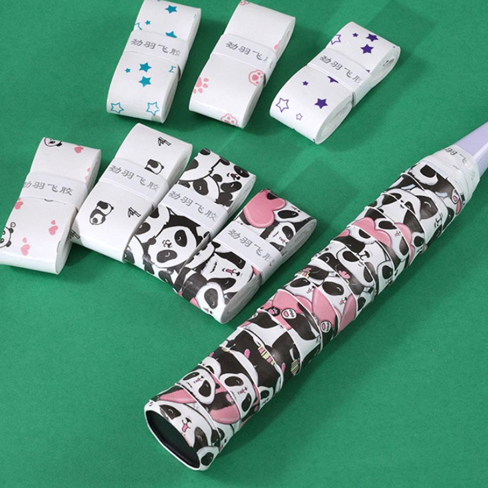 Мультяшный дизайн теннисные ракетки Overgrip впитывающие пот нескользящие ПУ 1 шт для тенниса/бадминтона/квадрат B8O4