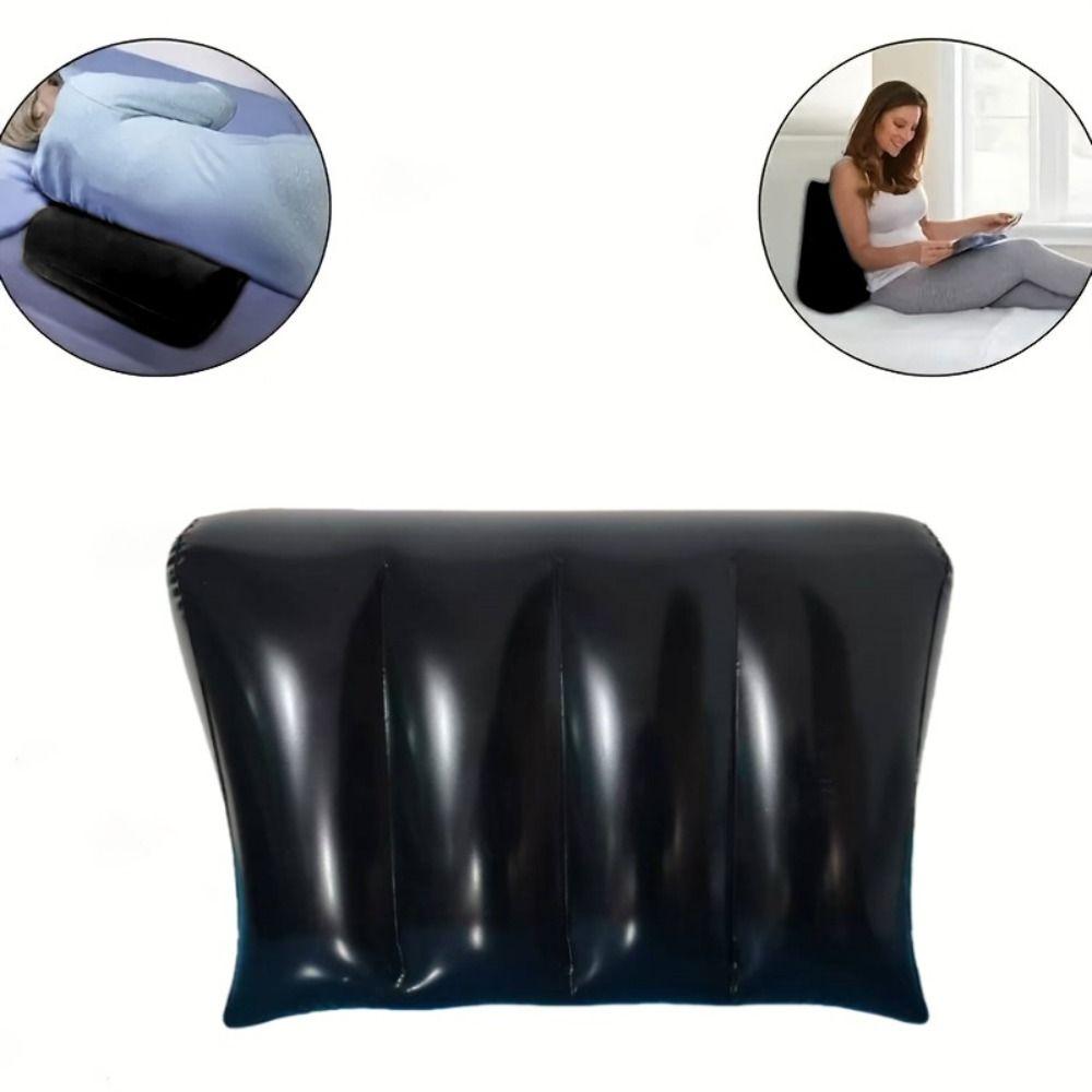PVC Flocking Silicone Pillow Triangle Cylinder Wedge Inflatable Pillow New Magic Cushion  Home