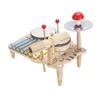 Wooden Musical Drum Set Puzzle Colour Cognition Early Learning Multifunctional Percussion
