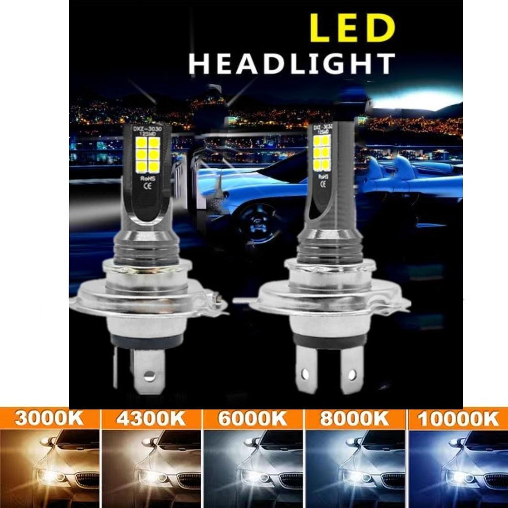 2Pcs Fog Lights 30SMD H1 H3 H8 H9 H11 LED Car Light Auto H1 H3 H8 H9 H11 Auto Fog Lamps 9005 9006 HB3 HB4 Light 12v 24V 80W