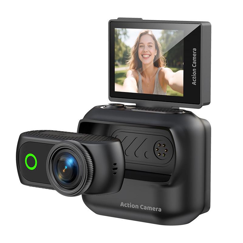 Compact Wifi Outdoor Sports Camera with Magnetic Back Clip for Vlogging