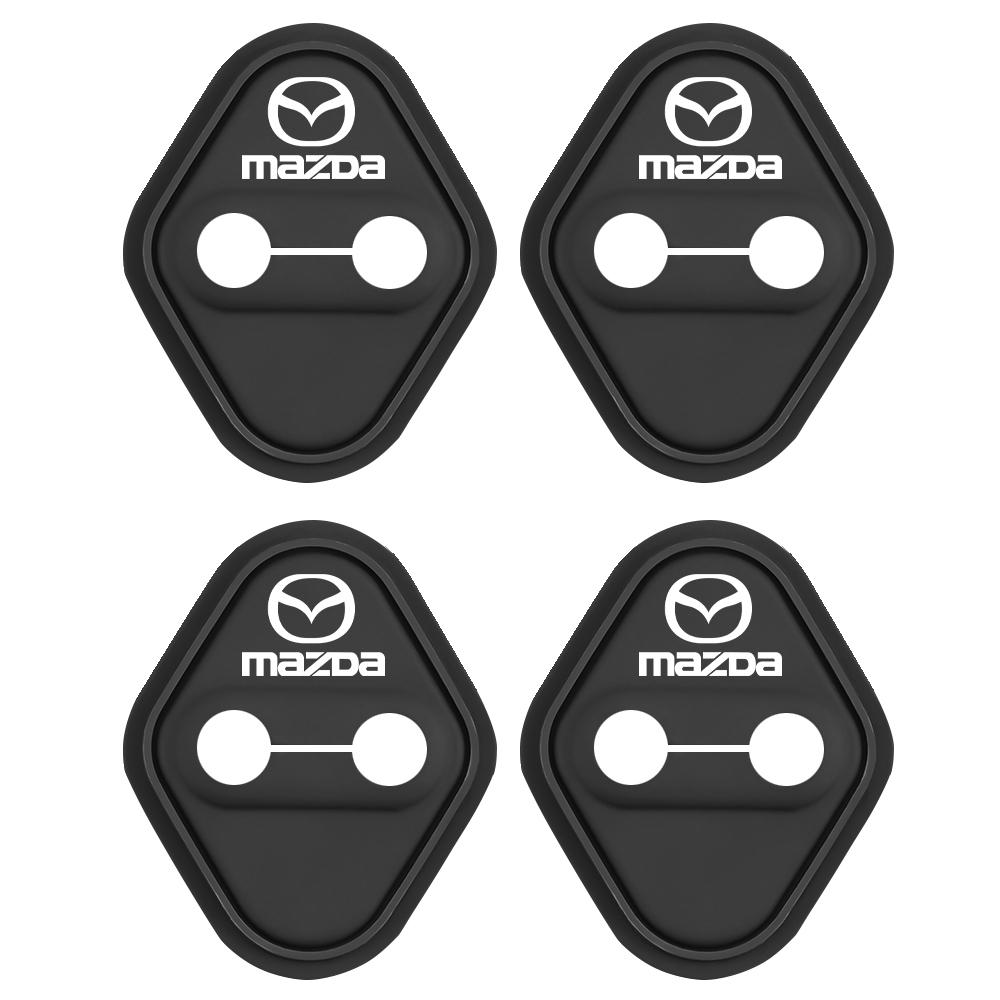 4Pcs Car Door Lock Buckle Silicone Protective Cover for Mazda 3 CX30 CX5 CX3 CX60 Speed 6 CX-3 CX-4 CX 5 CX-7 CX-8 CX-9 Demio MS