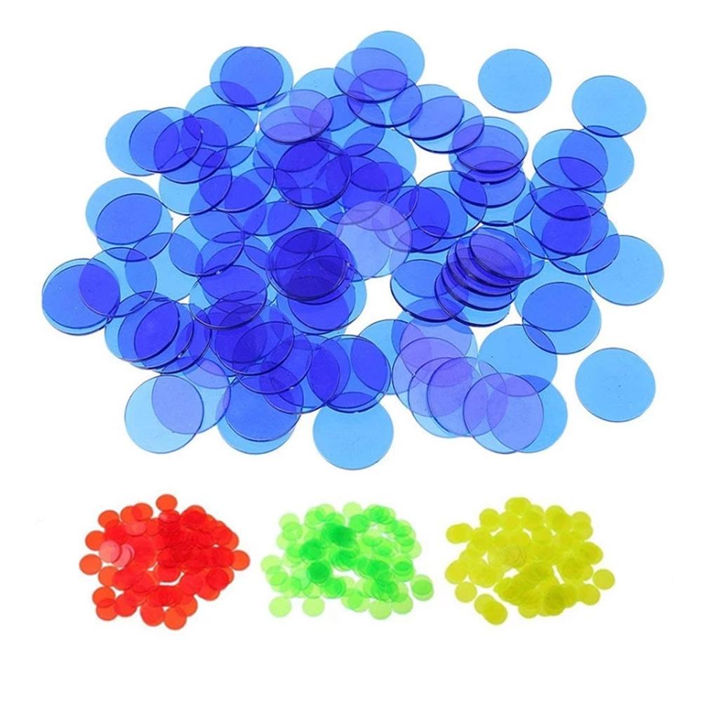 for Bingo Game Plastic Coin 15mm Montessori Learning Bingo Chip Math Toys Education Toys