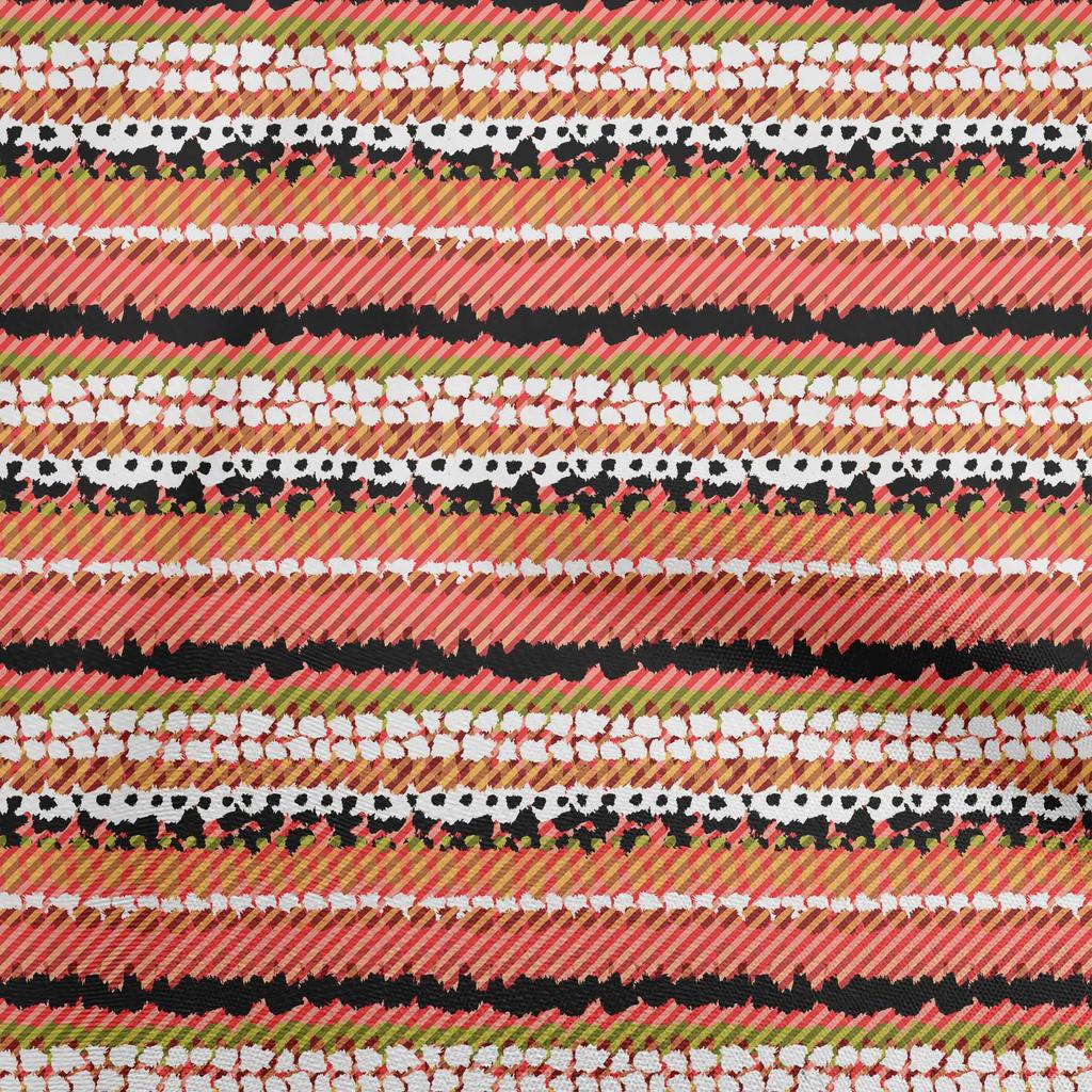 oneOone Cotton Poplin Brown Fabric Abstract Brush Stroke Quilting Supplies Print Sewing Fabric By The Yard 42 Inch