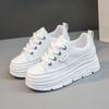 Fashion Luxury Brand Woman High-top Platform Shoes Design New Comfortable Increase Casual Sneakers Flat Shoe Outdoor Female Running Shoe
