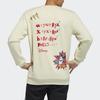 Adidas Originals Trefoil Fangtastic Series Disney Mickey Print Crew Neck Sweatshirt Men Tops Sandstorm H09183