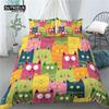 3D Cartoon Cat Print Home Living Luxury 2/3Pcs Comfortable Duvet Cover PillowCase Bedding Sets Queen and King EU/US/AU Size