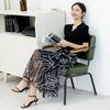 [Half length skirt] Summer temperament fashionable printed women's mid length half length skirt