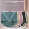 "Women's Seamless High Waist Pure Cotton Graphene Briefs - Hip Lifting & Simple Fashion Design"