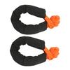2 Pcs 13mm Soft Shackle 44092 Lbs Breaking Force High Tear Resistance Portable Soft Recovery Tow Strap for Truck SUVs Offroad Vehicels