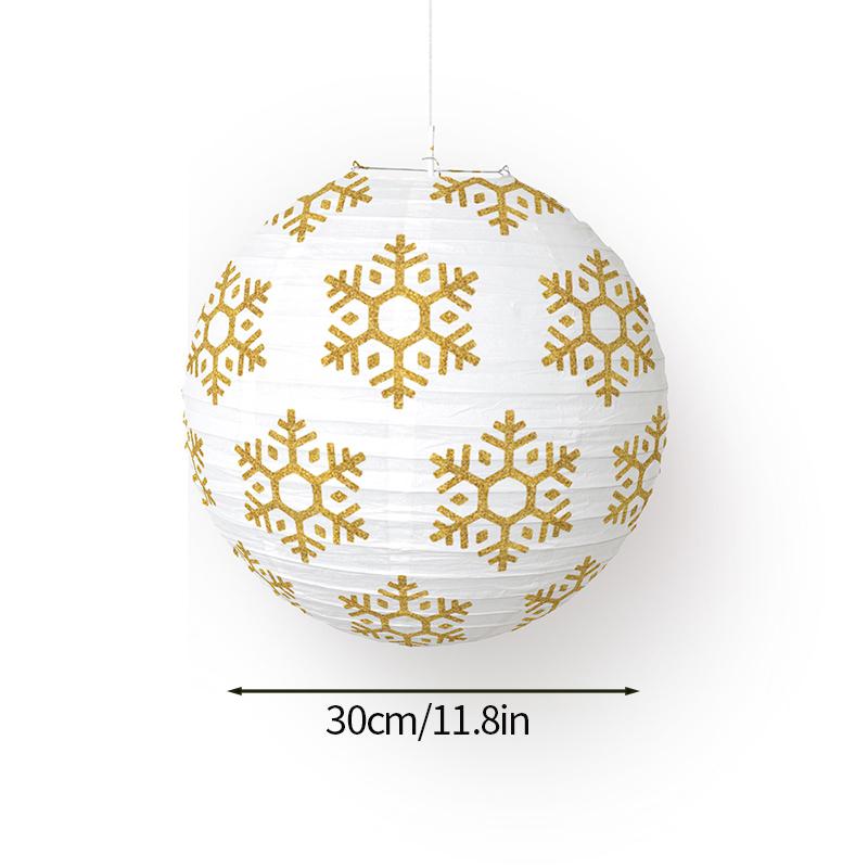 Christmas Hanging Paper Lanterns Cute Cartoon Santa Claus Xmas Tree Paper Lantern Lamps For Christmas Party Decor Photo Props