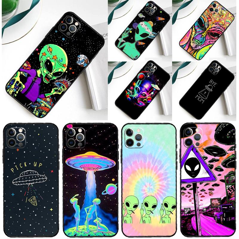 Чехол для телефона Samsung Galaxy A13 A53 A33 A54 A34 A14 A55 A35 A15 A05 A06 A16 A22 A32 A52 с рисунком НЛО