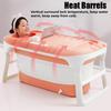 Folding Bathtub Bath Barrel Soaking SPA Tub Large Capacity For Baby Child Adult Pink/Blue