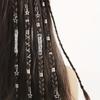36pcs Hair Braid Tubes Star Decor Hair Ring Dread Locks Braided Hair Rope  Women