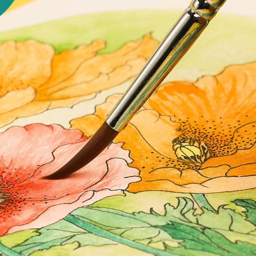 11pcs No Shedding Miniature Paint Brushes Ergonomic Handle Detailing Brush Art Student