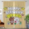 Современная гостиная L-line Friends шторы 2 штуки Хэллоуин украшение штора блэкаут перегородка шторы для спальни шторы
