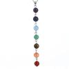 8mm Amethyst Yoga Pendant Necklace