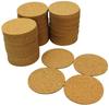 Стильные круглые пробковые подставки, впитывающие влагу и термостойкие, для стаканов и кружек, идеально подходят для дома, кафе или ресторана. Диаметр 9 см, толщина 3 мм.