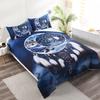 3pcs Moon Wolf Printed Bedding Dreamcatcher National Style Guest Room Duvet Cover Set (1pc* Duvet Cover + 2pcs Pillowcase)