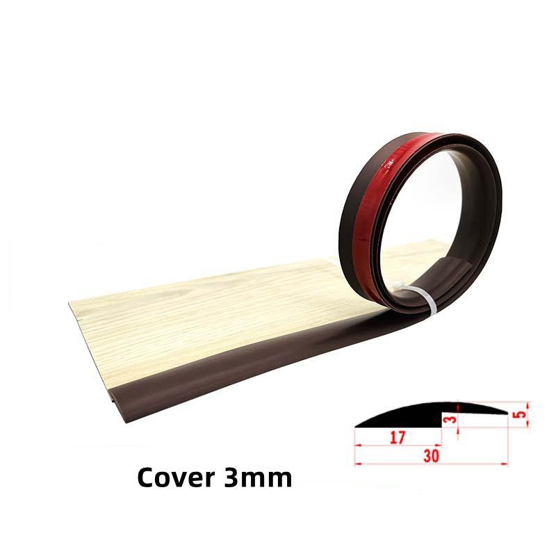 1M Self-adhesive Seam Strip Soft PVC Flooring Threshold Transition Sealing Strips Floor Threshold Anti-collision Seam Edge Trim